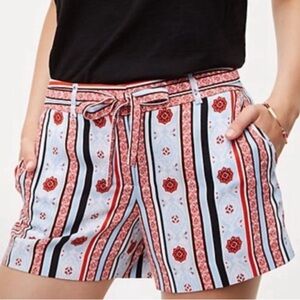 Ann Taylor LOFT Costa Tie Boho Shorts Size 6